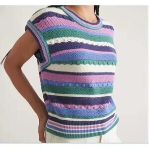 Marine Layer Rory Crochet Sweater Vest